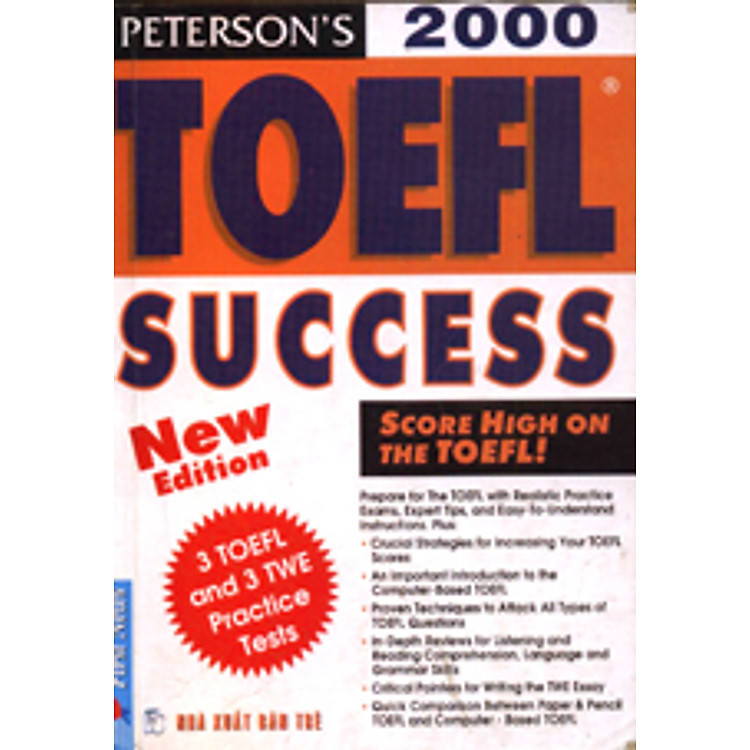 Sách Peterson's Toefl Success 2000