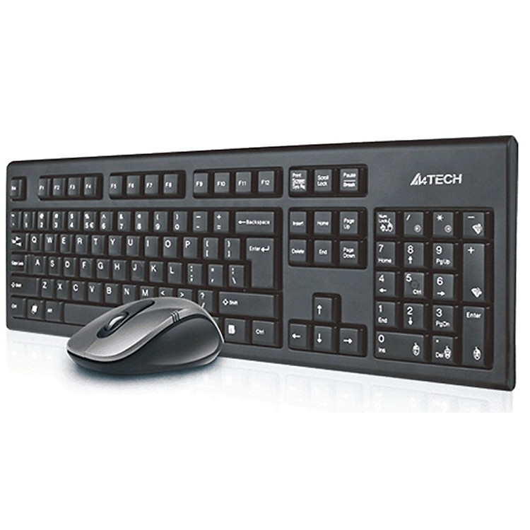 Bộ Bàn Phím Chuột Không Dây A4Tech 7100N - Hàng Chính Hãng
