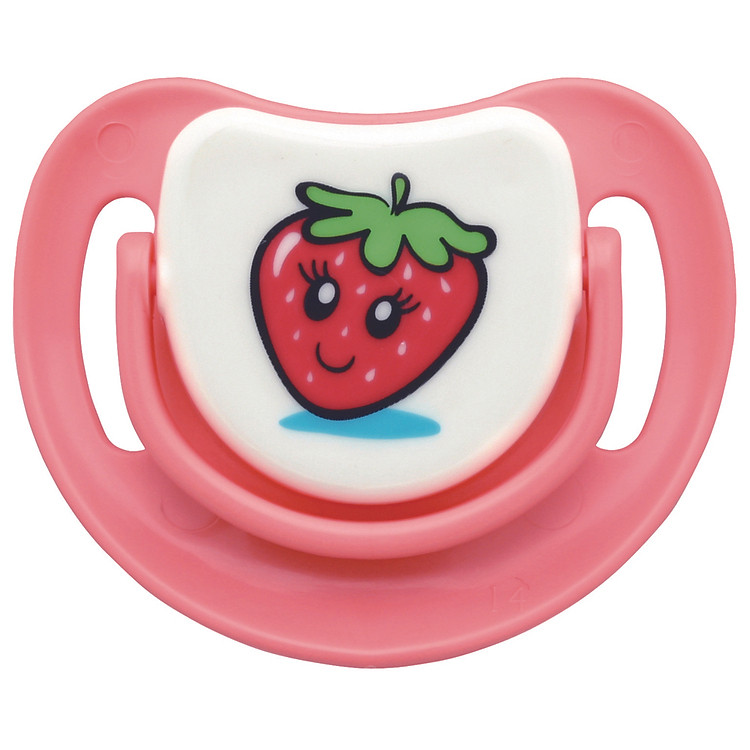 Ty Ngậm Silicone Bước 1 Pigeon - Dâu