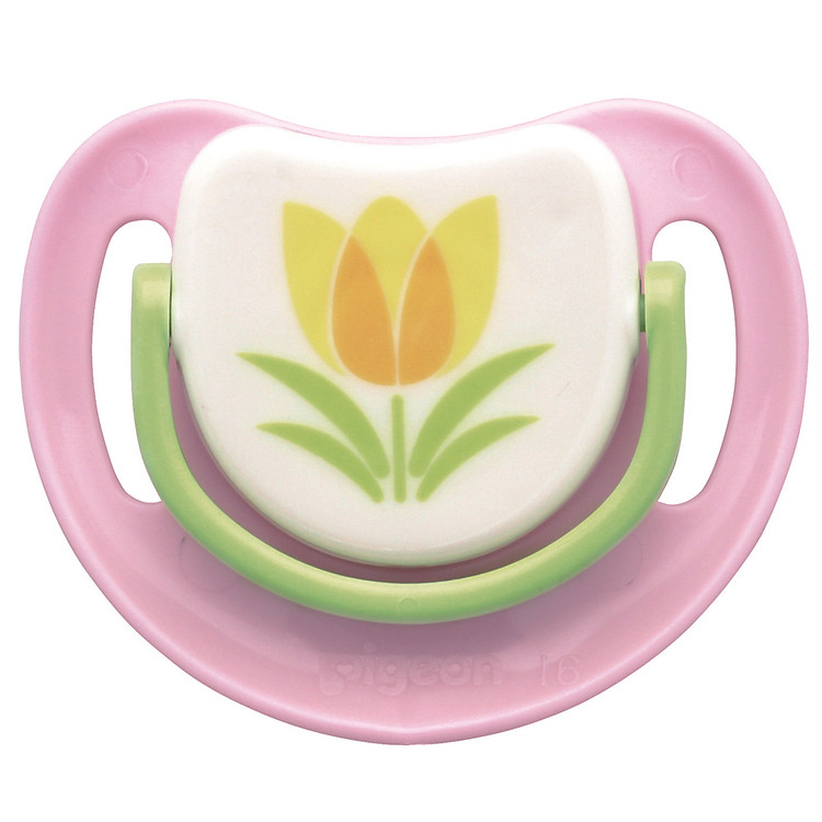Ty Ngậm Silicone Bước 3 Pigeon - Hình Hoa Tulip