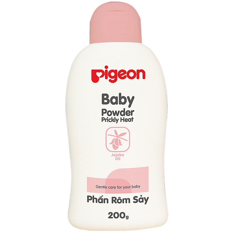Phấn Rôm Sảy Pigeon Hạt Jojoba Nắp Màu (200g)