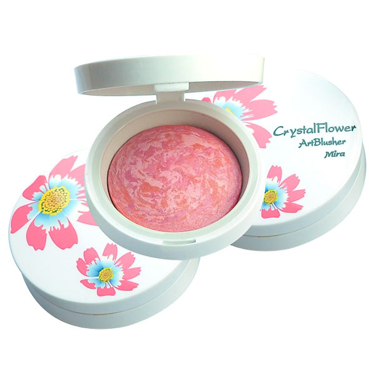 Phấn Má Hồng Hoa Cương Mira Crystal Flower Art Blusher B536 - 12Gr