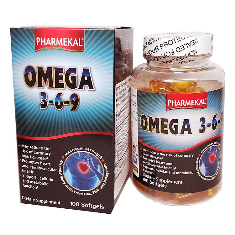 Thực Phẩm Chức Năng Viên Uống Omega 369 Pharmekal (100v)