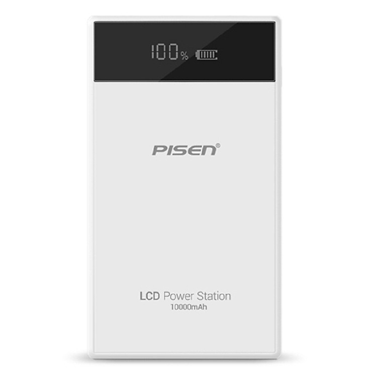 Sạc Dự Phòng Pisen Power Station LCD 10000mAh - New - Hàng Chính Hãng