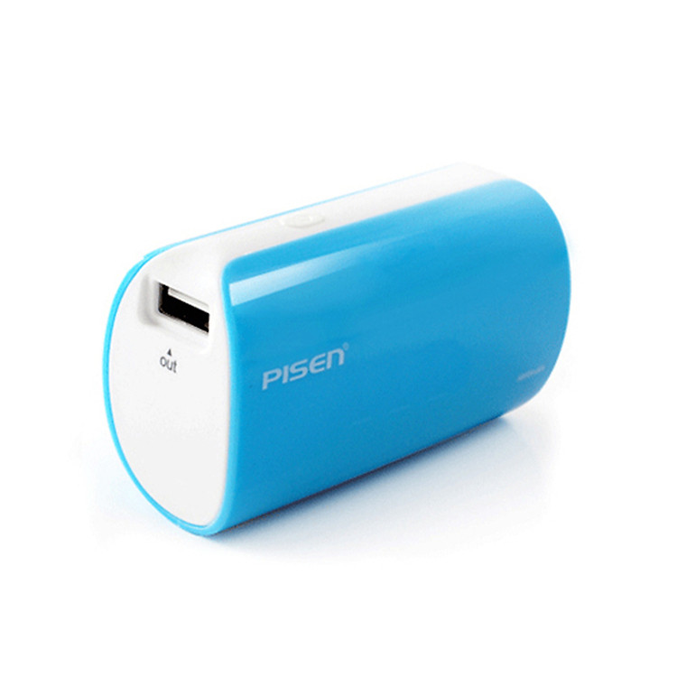Sạc Dự Phòng Pisen Funny Power 5000mAh - Xanh Dương - Hàng Chính Hãng