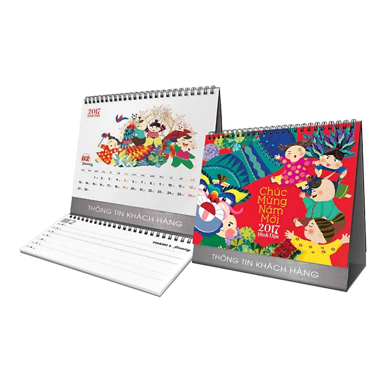 Lịch Để Bàn Chữ B Phương Nam 2017 - Gà Và Trò Chơi Dân Gian - BPN09