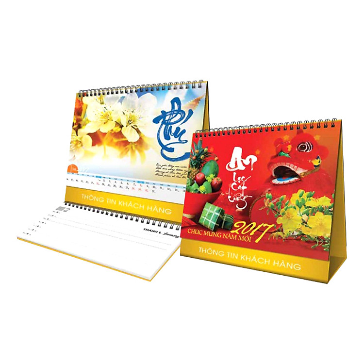 Lịch Để Bàn Chữ A Phương Nam 2017 - Hoa Thư Pháp - APN10