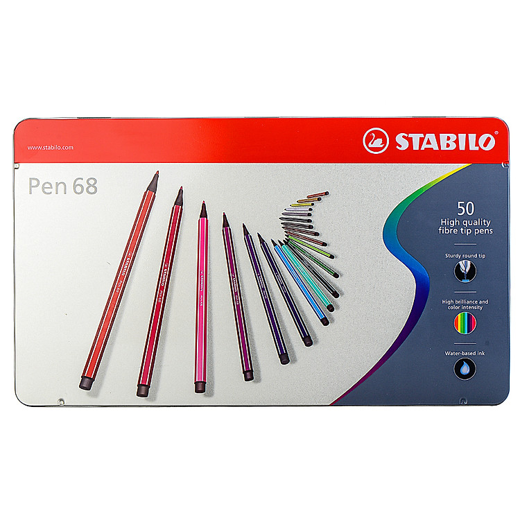 Bút Lông Màu Stabilo Hộp Sắt PN6850M