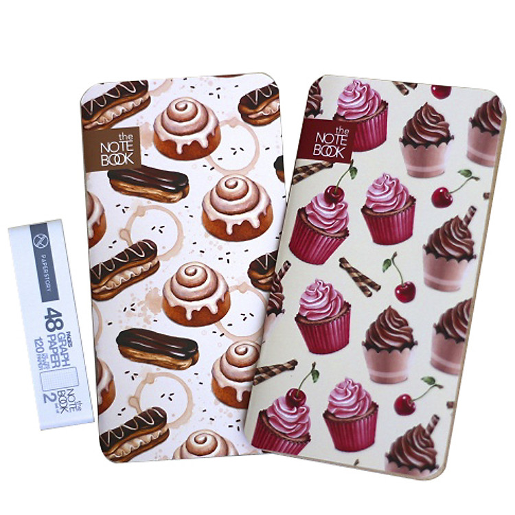 Bộ Đôi Sổ Tay Chó Đầu Xù - Cupcake