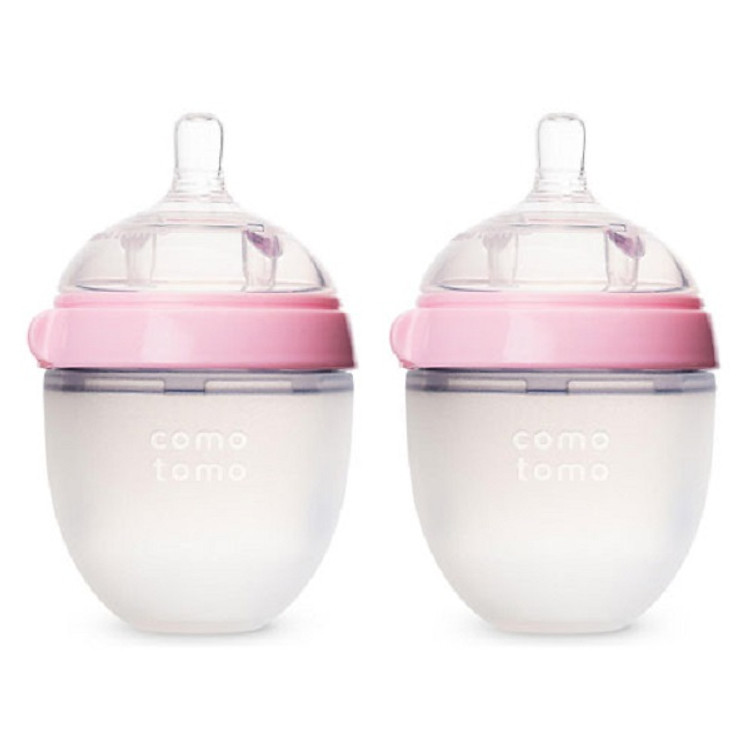 Bộ Bình Sữa Silicone Comotomo Hồng 150ml Uy tín Ưu đãi