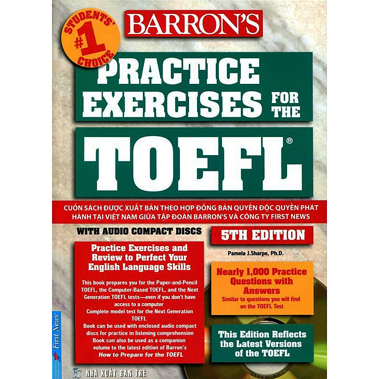 Sách Practice Exercises For The TOEFL iBT (5th Edition)