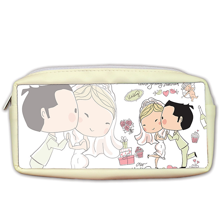 Bóp Viết PS Kawaii Màu Kem PSBOKW8-KE