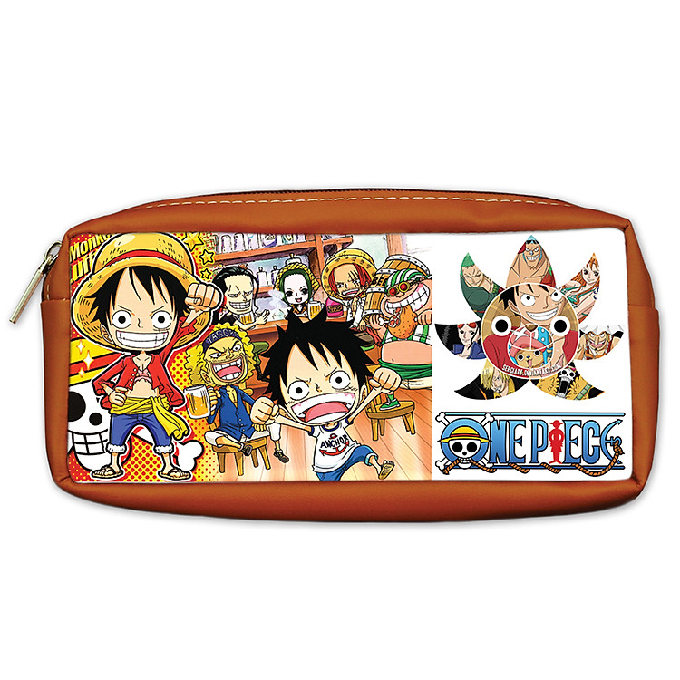 Bóp Viết PS One Piece Màu Nâu Da Bò PSBOMAOP11-DB