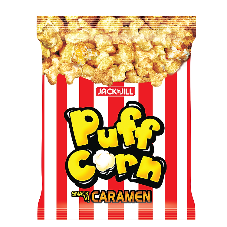 Bánh Snack Puff corn Caramel Gói 45g