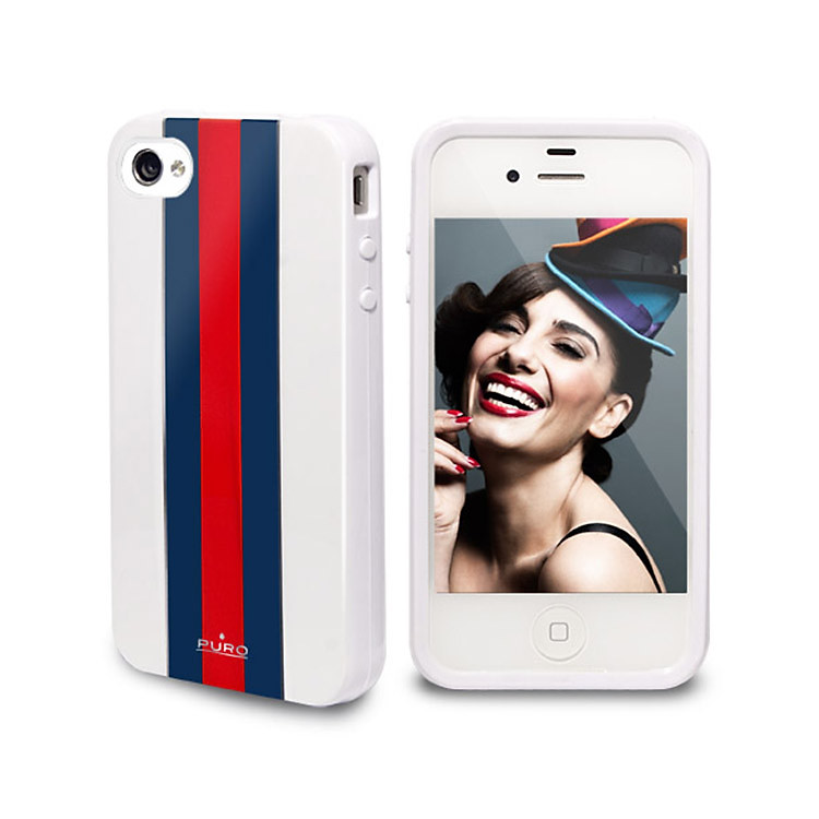 Ốp Lưng Puro Antishock Redline 3 Cho iPhone 4