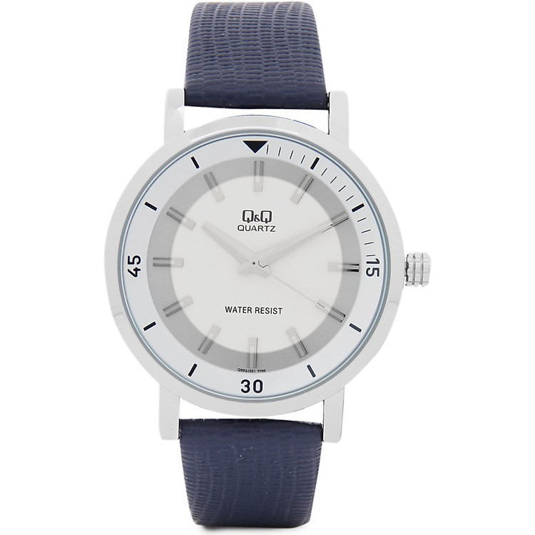 Đồng Hồ Nam Dây Da Q&Q Q892J301Y - Xanh dương
