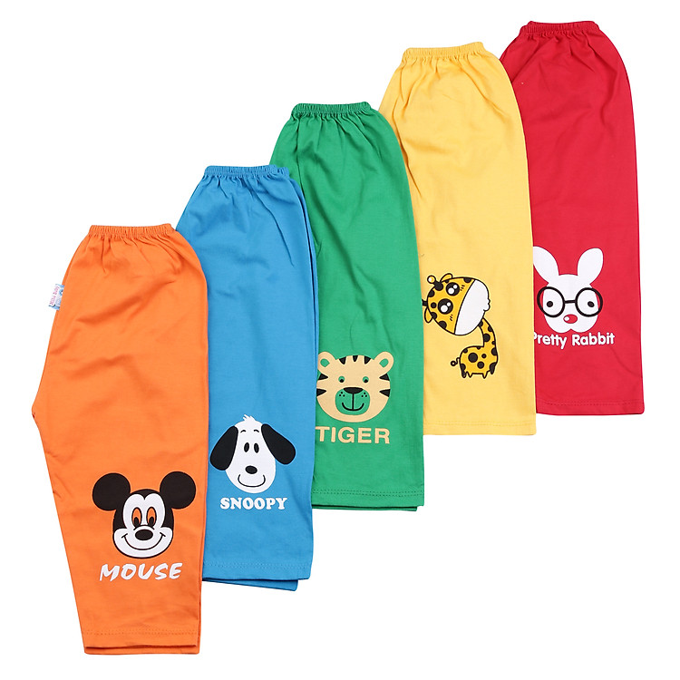 Combo 5 Quần Dài Cho Bé MihaBaby QD07