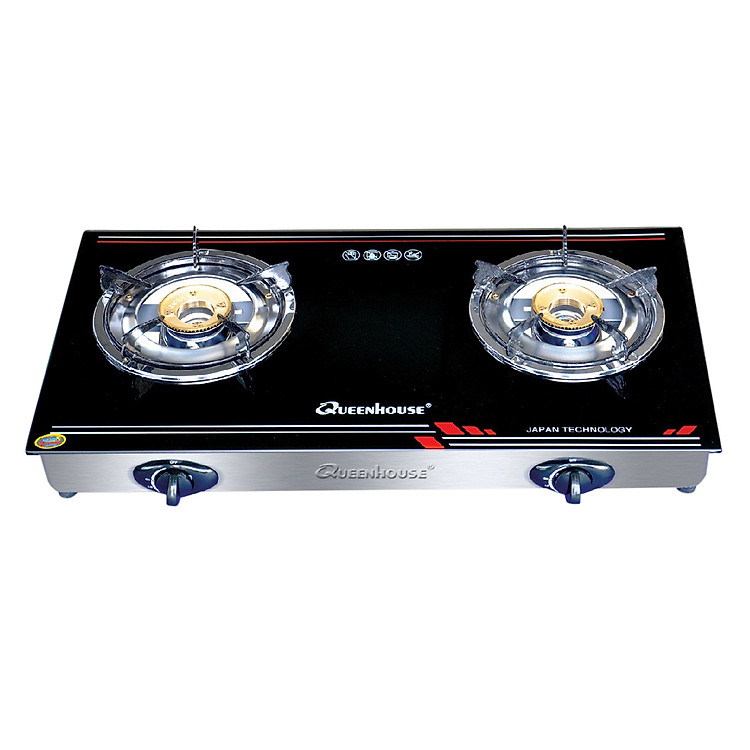 Bếp Đôi Dương Mặt Kính QUEENHOUSE QH-2703