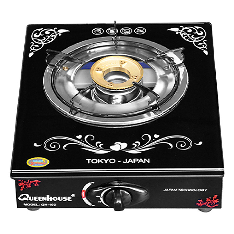 Bếp Gas Đơn Mặt Kính QUEENHOUSE QH-102