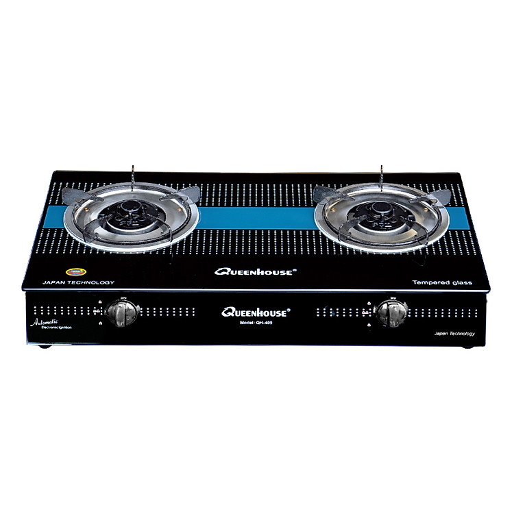 Bếp Gas Dương Đôi Mặt Kính QUEENHOUSE QH-409