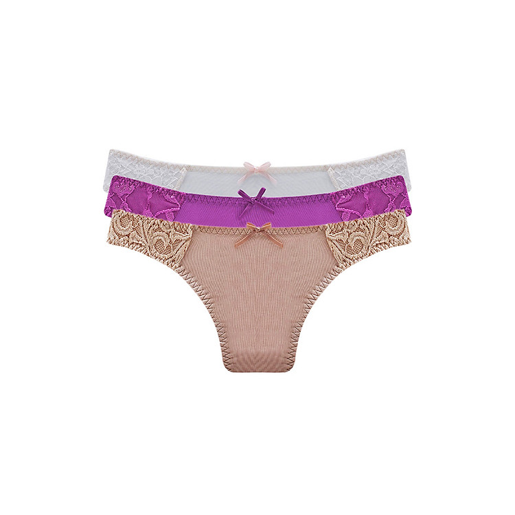 Combo 3 Quần Lót Nữ Misaki QMBKW1545MR - Tím Hồng Da