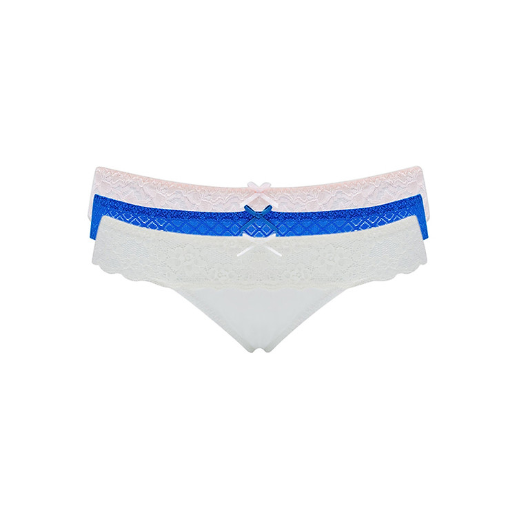 Combo 3 Quần Lót Nữ Misaki QMBKW1548MR - Hồng Kem Xanh