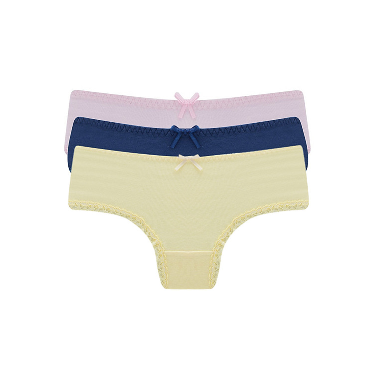 Combo 3 Quần Lót Nữ Misaki QMBKW1562CT - Hồng Vàng Xanh