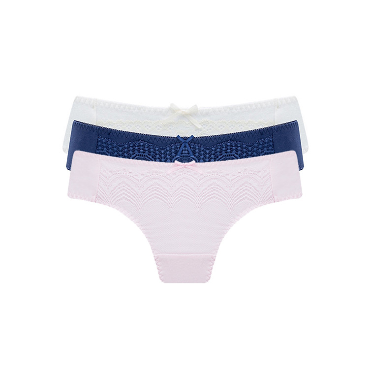 Combo 3 Quần Lót Nữ Misaki QMBKW1563CT - Hồng Kem Xanh