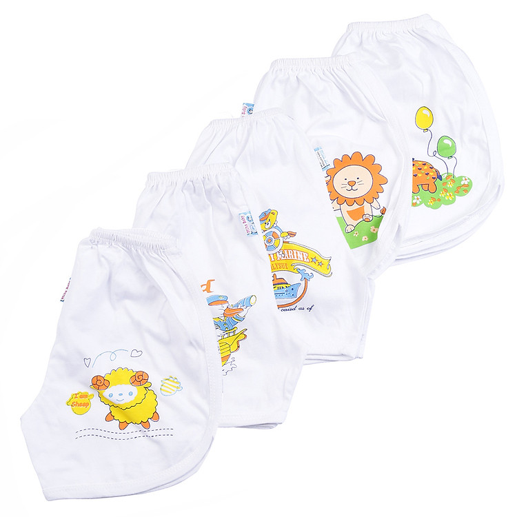 Combo 5 Quần Thể Thao Cho Bé MihaBaby QN04 - Trắng