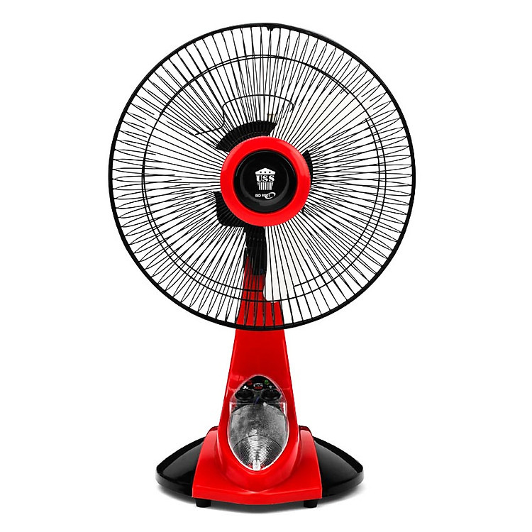 Quạt Sạc USS B3 QS-02 - Đỏ Đen
