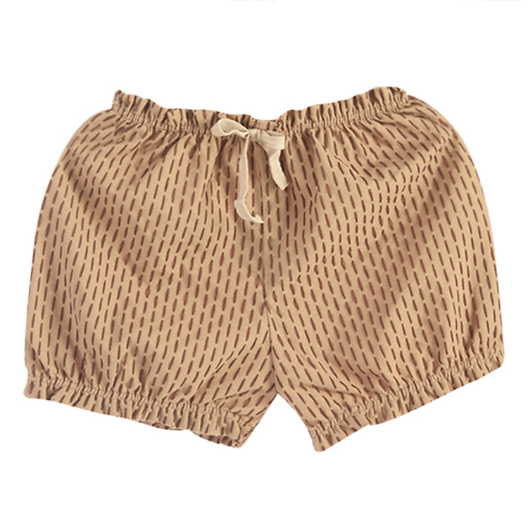 Quần Short Lai Thêu Bé Gái Teps QS002-N – Nâu