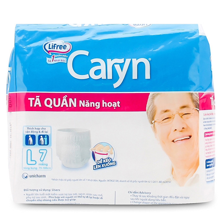 Tã Quần Người Lớn Caryn L7 Size L (7 Miếng)