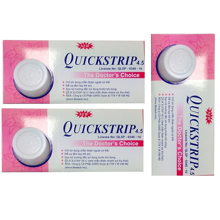 Combo 3 Que Thử Thai Red Seal HCG Quickstrip DM USA - hcg001