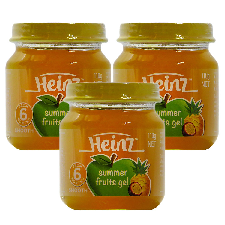Combo 3 Hủ Gel Trái Cây Mùa Hè Heinz A/A (110g)