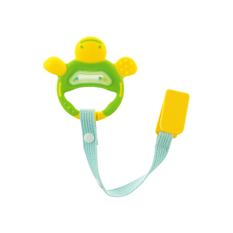 Xúc Xắc Gặm Nướu Tròn Có Dây Đeo Màu Xanh Richell - RC50341