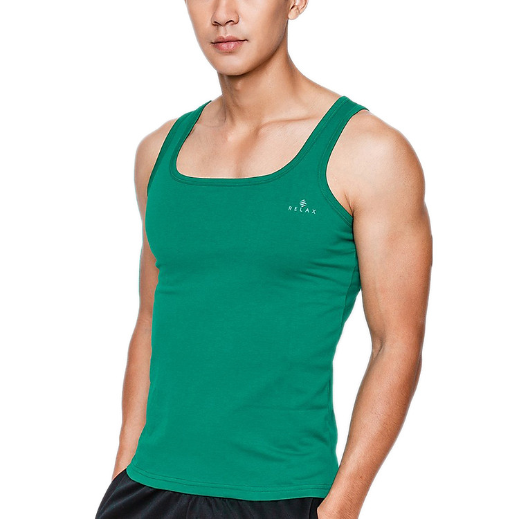 Áo Ba Lỗ Cổ Vuông Relax RTKA018 - Xanh Bạc Hà
