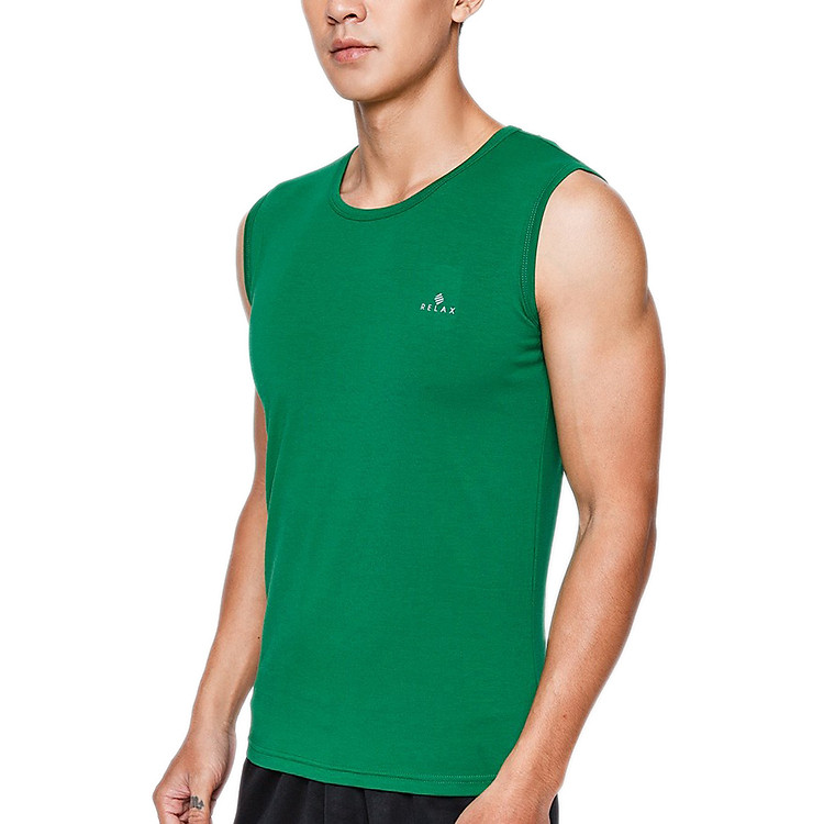 Áo Thun Sát Nách Cổ Tròn Relax RTKA016 - Xanh Vỏ Dưa