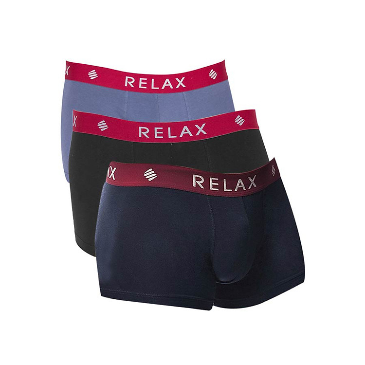Combo 3 Quần Boxer Thun Giãn 4 Chiều Relax RLTK019