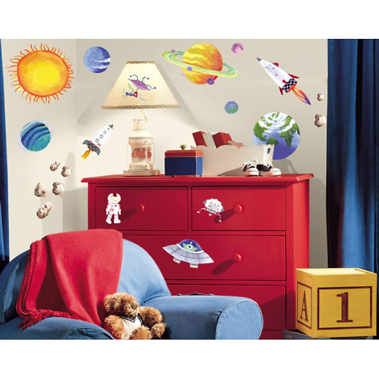 Giấy Dán Tường RoomMates Thám Hiểm Vũ Trụ RMK1316SCS