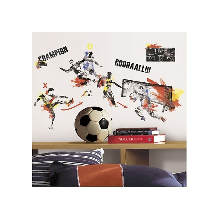 Giấy Dán Tường RoomMates Cuồng Nhiệt Bóng Đá RMK2489SCS