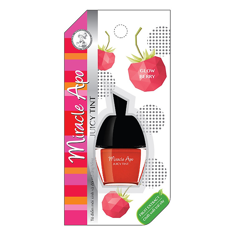 Son Nước Miracle Apo Juicy Tint (3.5g) - Glow Berry Hồng Cam