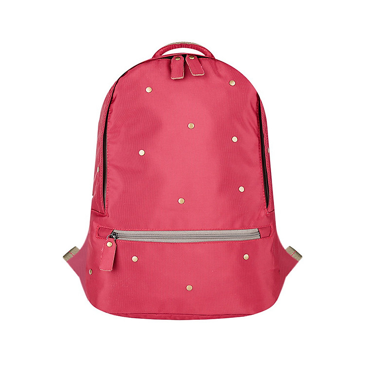 Ba Lô Ronal Đính Nút Màu Đồng BL79 - Đỏ