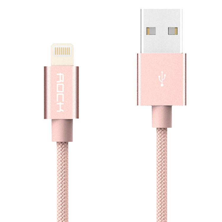 Cáp Sạc Lightning Rock Dây Bọc Dù 1 m - Hàng Chính Hãng