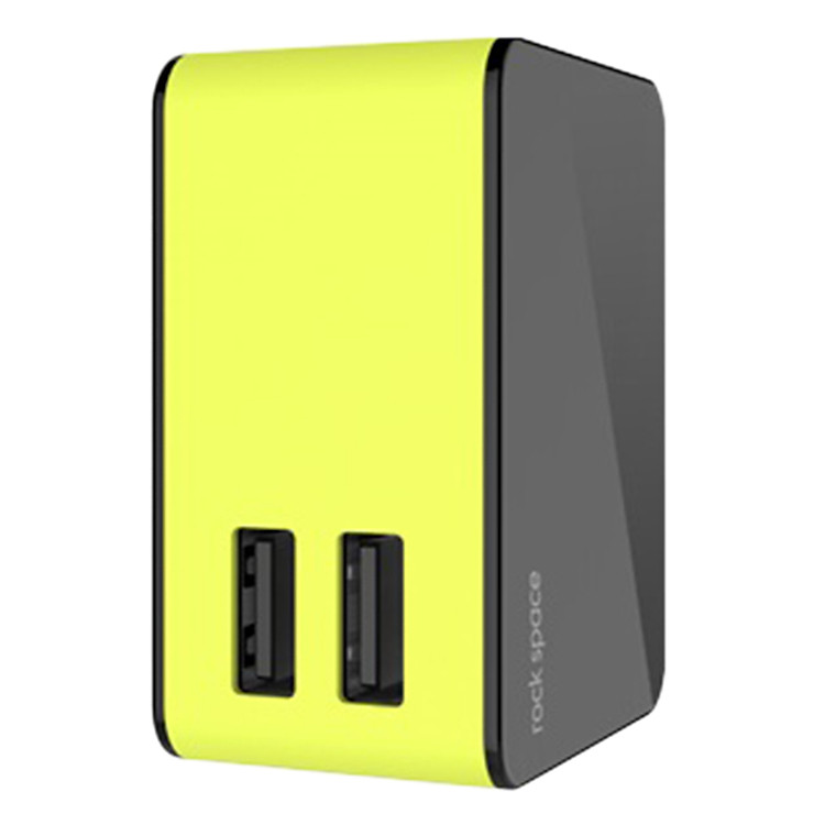 Adapter Sạc Rock Space 2.4 2 Cổng - Hàng Chính Hãng