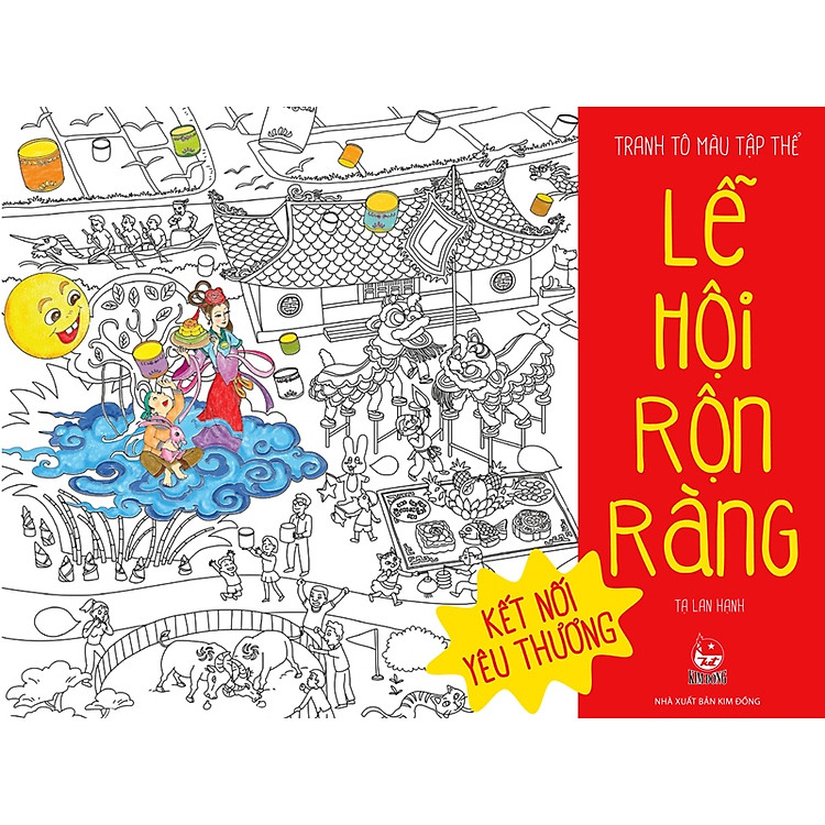 Sách Tranh Tô Màu Tập Thể - Lễ Hội Rộn Ràng
