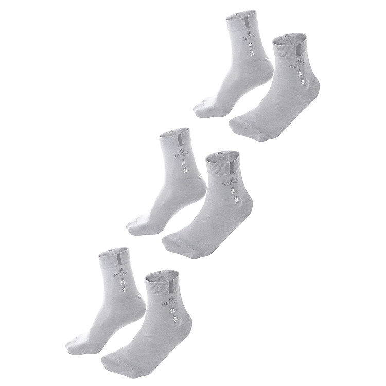 Combo 3 Vớ Trung Relax RS013- Màu TiêuTrắng