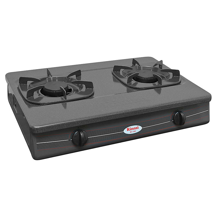 Bếp Gas Dương Đôi Rinnai RV-360 GMN – Đen- Hãng chính hãng