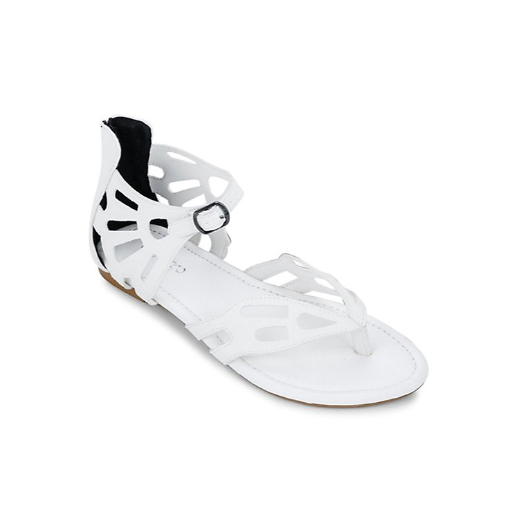 Giày Sandals Xỏ Ngón Khoét Lỗ Up & Go S01-491-WHI -Trắng