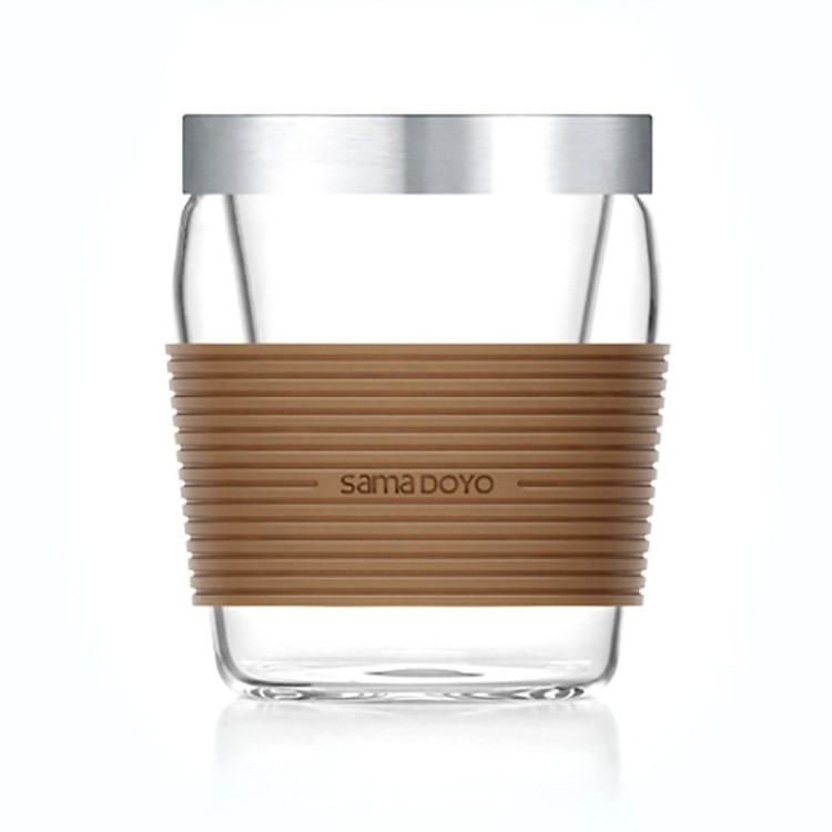 Ly Lọc Thuỷ Tinh Silicagel Samadoyo S017A – Nâu (370ml)