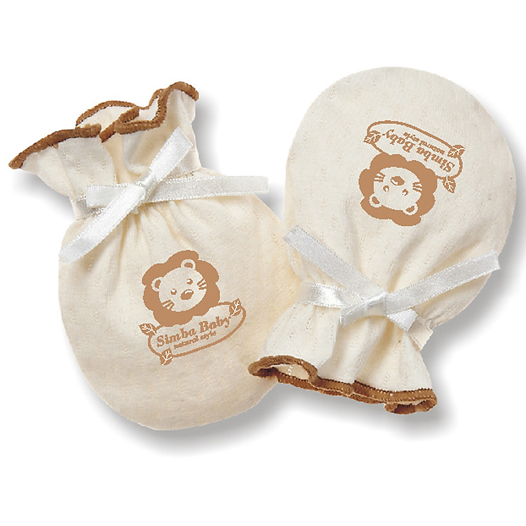 Bao Tay Bé Sơ Sinh Vải Bông Hữu Cơ Simba Organic
